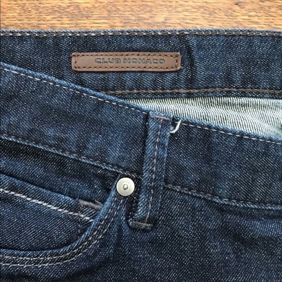 Club Monaco Dark Wash Ella Flare Jeans - Picture 7 of 13